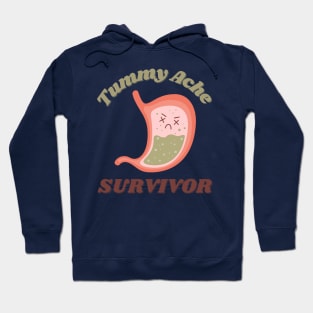 Tummy Ache Survivor Cute Kawaii Design Hoodie